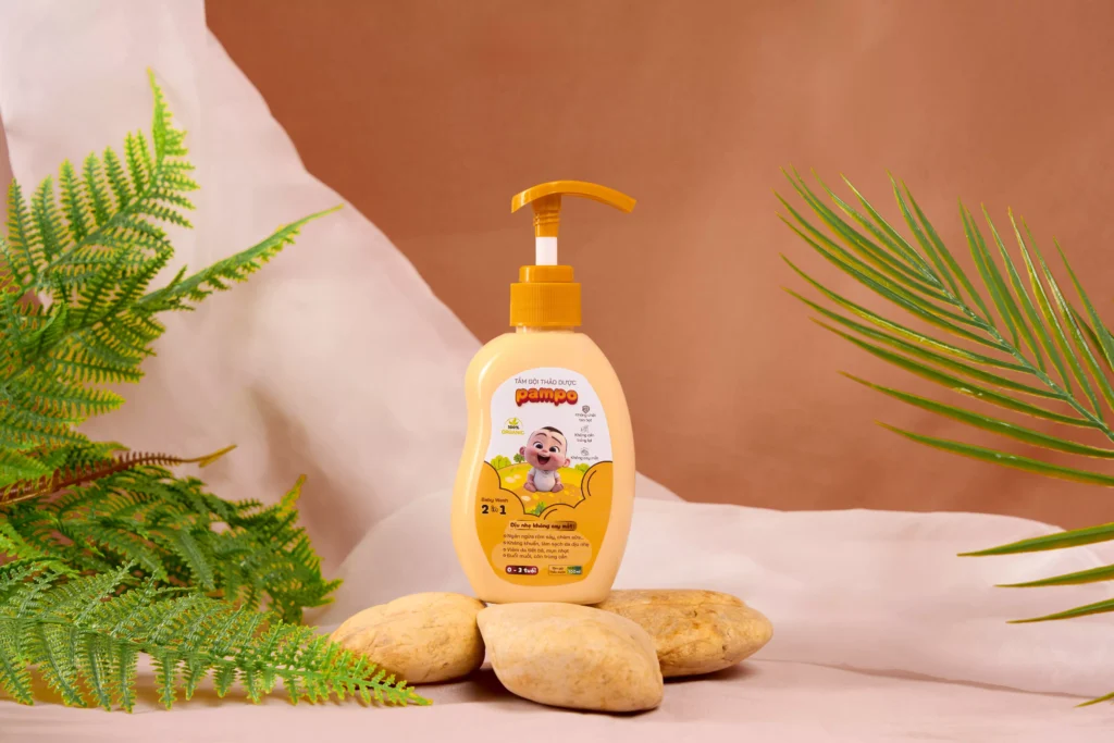 sữa tắm gội thảo dược pampo cho bé